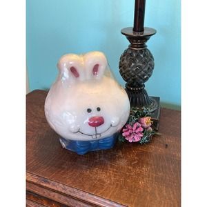 Vintage Novelty Easter Bunny Head Candle Male Rabbit Head Candle Jansound